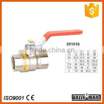 Forging brass ball valve reduce port