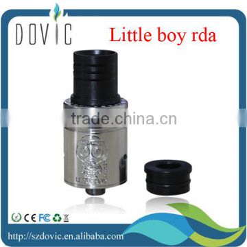 Little boy rda clone with delrin black wide bore drip tip