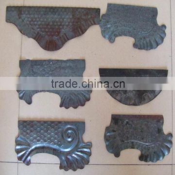 decorated wrought iron elements gate handle
