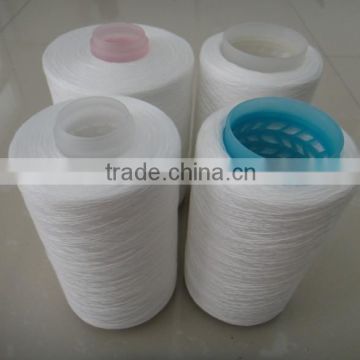 Bleach white 100 percent Spun Polyester Yarn Dye tube TFO 40/3