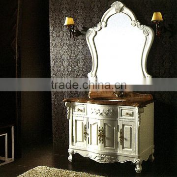 WTS226600 royal hotel furniture solid wood bathroom space saver cabinet