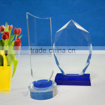 2016 special style custom clear product/ acrylic trophy/medal with the low price
