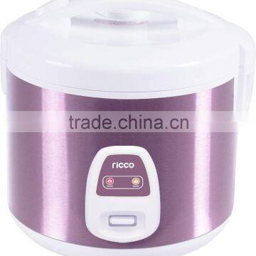 Deluxe purple or red stainless steel electric cooker for rice 1.8L(5L)