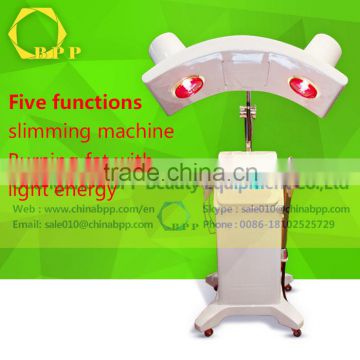 New arrival solan use five function body sliiming machine for burning fat with light energy