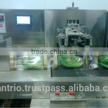 Automatic fresh lettuce packaging machine