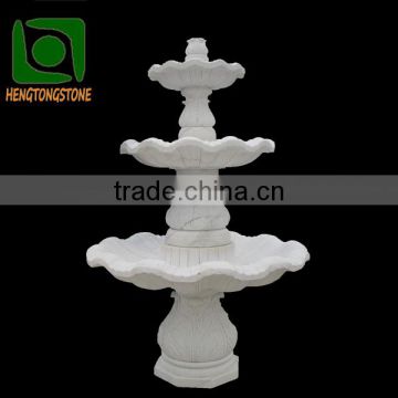 Elegant hand carved natural marble small fountain