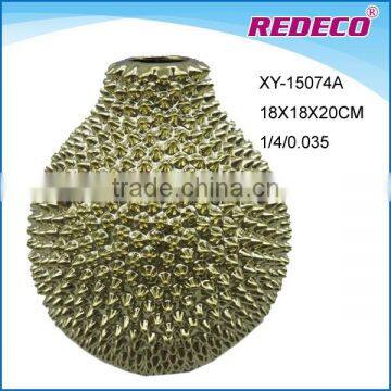 Latest electroplated small ceramic flower vases for sale