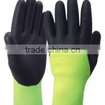 CE Nitrile acrylic terry gloves winter