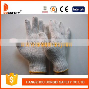 DDSAFETY 2017 Wholesale High Quality Cotton String Knit Wrist Safety Gloves