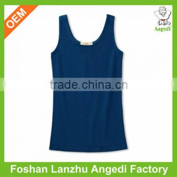 100% cotton ladies quick dry sport gym vest customize slim fit tank top with available colors