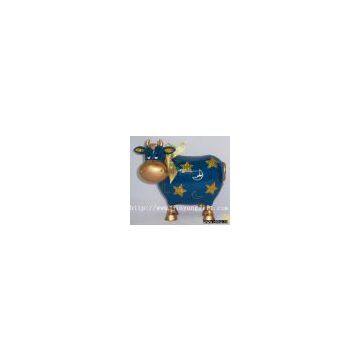 polyresin cow money box( coin bank,.saving box)