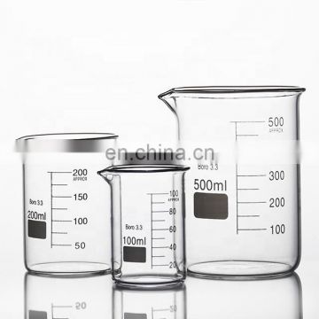 Wholesale laboratory high borosilicate glass 3.3 beaker sets
