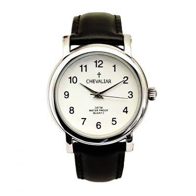 Stainless Steel Water Resistance fashion Man Watch Genuine Leather Quartz Watch