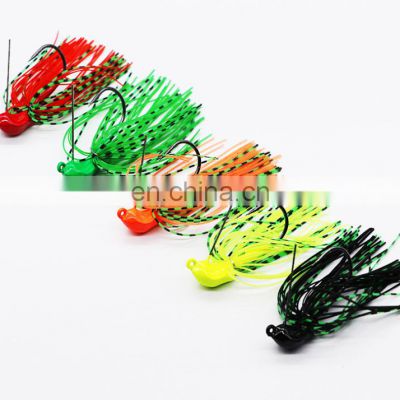 Factory Price Artificial Wobblers Sinking Fishing Lure Lead Skirt Rubber Bait Jigs