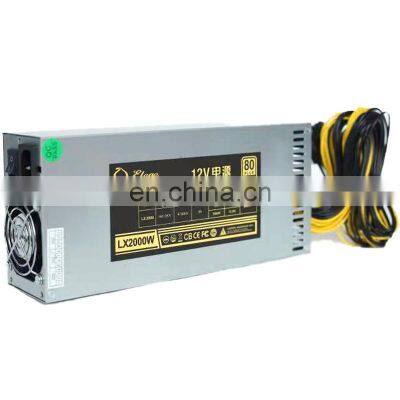 China Manufacture 80plus Gold 1u 2400w Switching Psu With Pci-6pin Power Supply