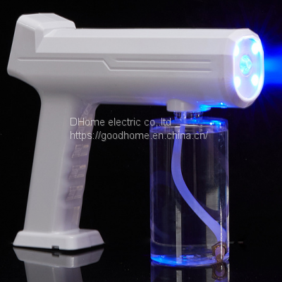Blue ray nano wireless atomizer spray gun Handheld spray gun Charging spray sterilizer touch screen disinfection gun