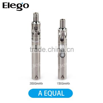 2015 vaporizer A Equal starter kit electronic product A Equal 3000mAh/1500mAh vapor pen kit A Equal from Elego