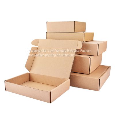 Custom Logo Printed Craft Packaging Corrugated Folding Shipping Mailing Mailer Paper Gift Boxes