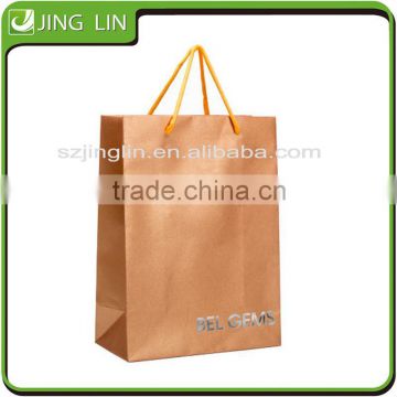 Popular kraft paper bag printing for clothe bag
