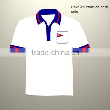 Custom Collar and Cuffs Polo Shirts