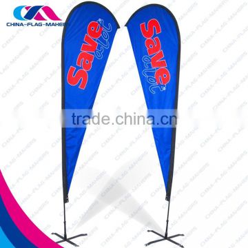 high quality full color promotion fiberglass pole feather banner