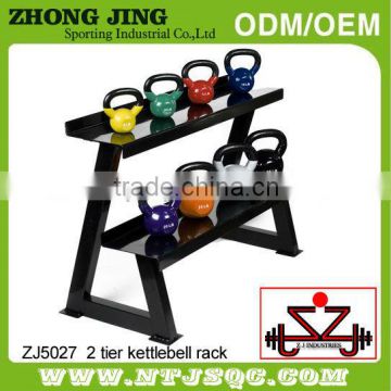 Dipping Kettlebell rack/Two layer rack/Powder coated kettlebell rack/horizonal kettlebell rack