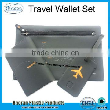 Popular 3pcs soft silicone pvc travel sets