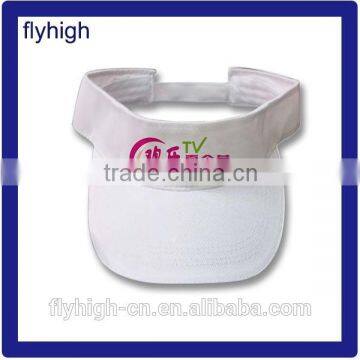 custom embroidery cotton tennis sun visor cap