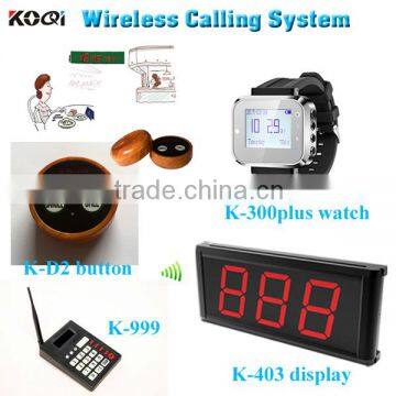 Restaurant Wireless Waiter Call System Display,Kitchen Numberic Keypad,Smart Watches and Table Buzzers