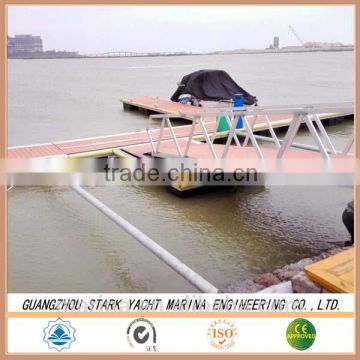 Aluminum or steel marina floating dock plastic pontoons for sale in Guangzhou