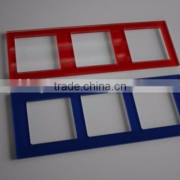 3mm 4mm tempered glass for touch switch panel, light switch glass