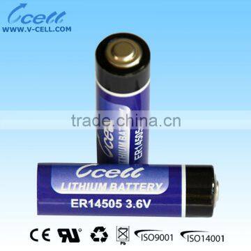 AA 3.6V 2700mAh ER14505 High Quality Lithium Ion Battery