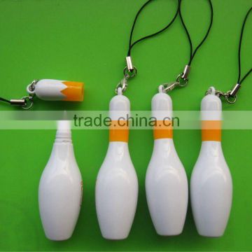 promotiong bowling pin ball pen with key ring