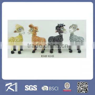 Russia souvenir resin sheep figurines for chinese zodiac symbols