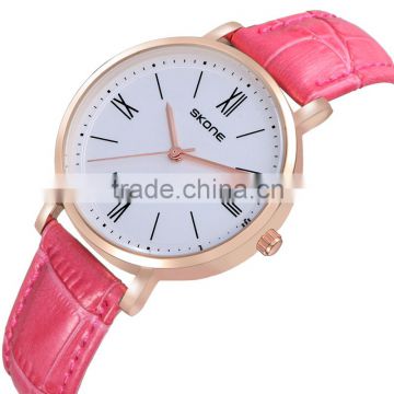 SKONE 9416 rose gold case italian design watches