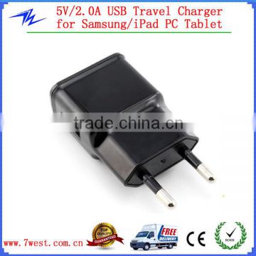EU Plug AC Power Adapter Charger Mobile Phone Charger for Samsung/iPad PC Tablet