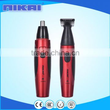 2 in 1 Professional NIKAI manual mini electric nose hair trimmer