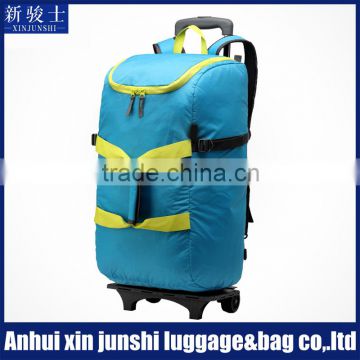 Large Capacity 1680D Nylon Bag Leaves King Trolley Travel Bag