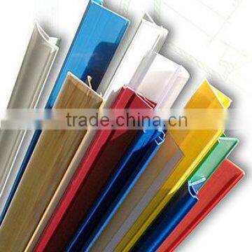 Plastic decorative strips for supermarket