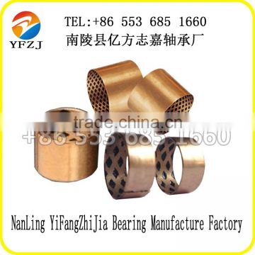 FB09G Bronze inlay Graphite Oilless Bushings Oil-free Self-Lubricating Bearing Preferred ZhiJia Bearing Manufacture made in Chi