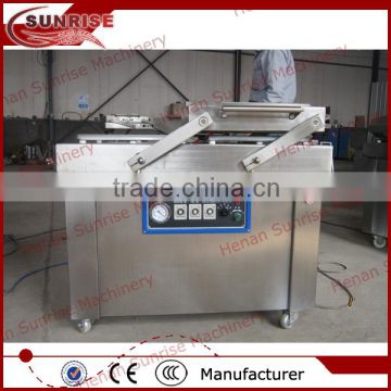Double chamber meat vacuum packaging machine