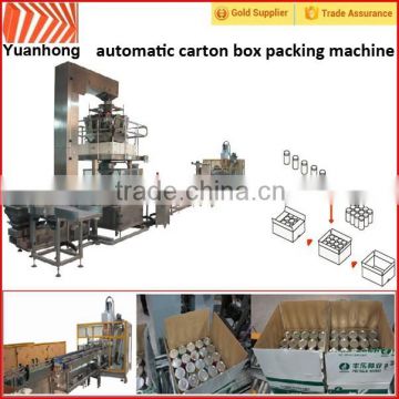 Good price fully automatic carton box packing machine for bottle or bag