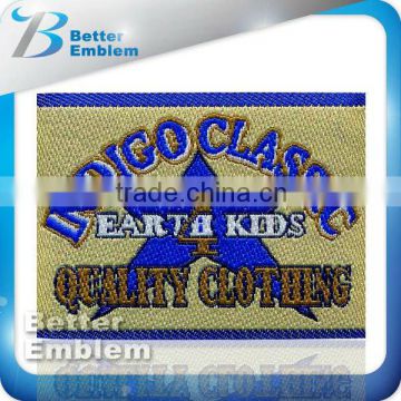 High density woven garments label for clothing