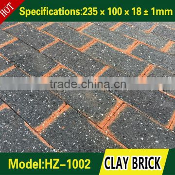 clay wall bricks and red brick tile