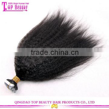 Super Tape Popular Double Drawn Curly Tape Hair Extensions Wholesale Tape Hair Extensions