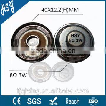 China manufacturer 40mm 8ohm 3w waterproof speaker unit