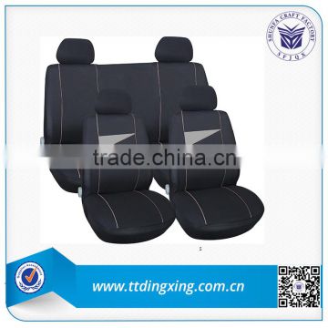 Grey colour fabric car seat cover set