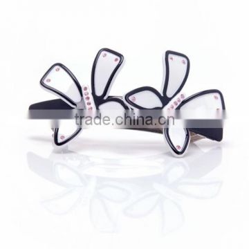 Luxury french hair clip fashion korea hair accessories resin butterfly acetate hair barrette