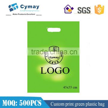 Custom plastic bag with logo print 45x55 cm MOQ 500Pcs