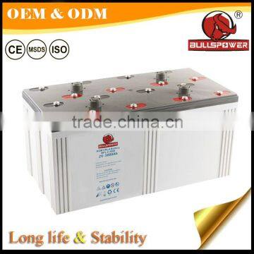 Large capacity rechargeable deep cycle battery 2v 3000ah for solar system